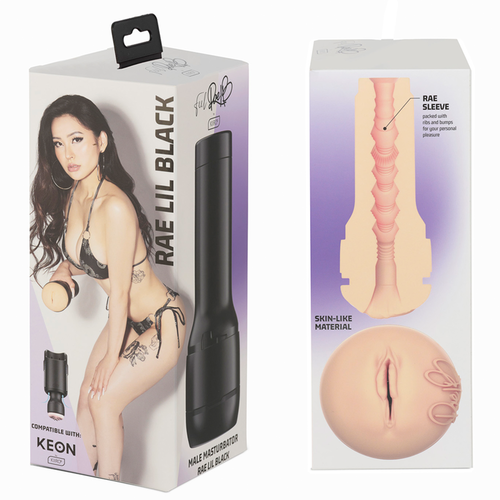 KIIROO - KEON + FEEL RAE LIL MASTURBADOR + LUBRICANTE AQUA QUALITY 50 ML