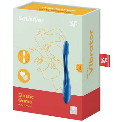 SATISFYER ELASTIC GAME MULTI VIBRADOR - AZUL