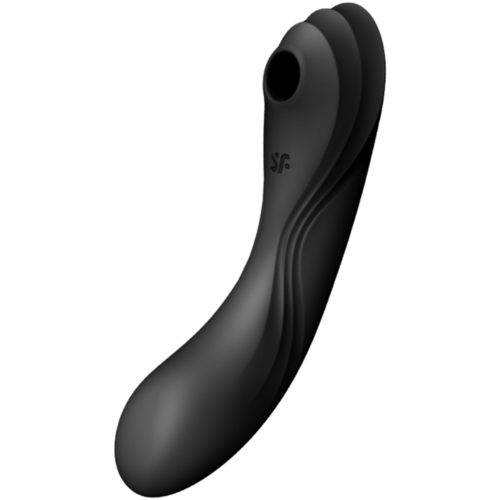 SATISFYER CURVY TRINITY 4 ESTIMULADOR Y VIBRADOR - NEGRO