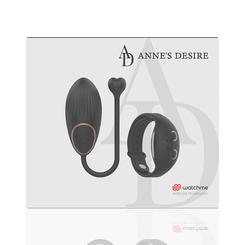 ANNE''S DESIRE HUEVO CONTROL REMOTO TECNOLOGÍA WATCHME NEGRO