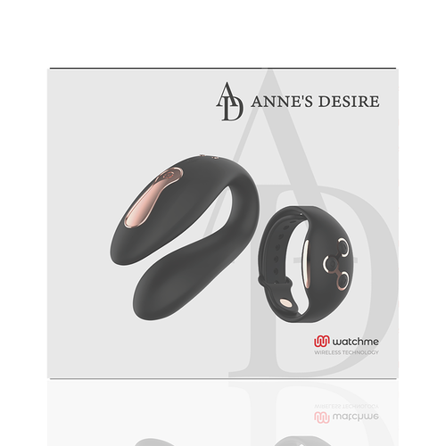 ANNE''S DESIRE DUAL PLEASURE TECNOLOGÍA WATCHME NEGRO/GOLD