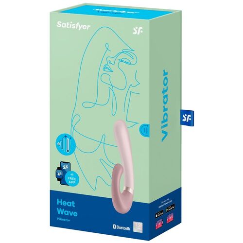 SATISFYER HEAT WAVE VIBRADOR APP - ROSA