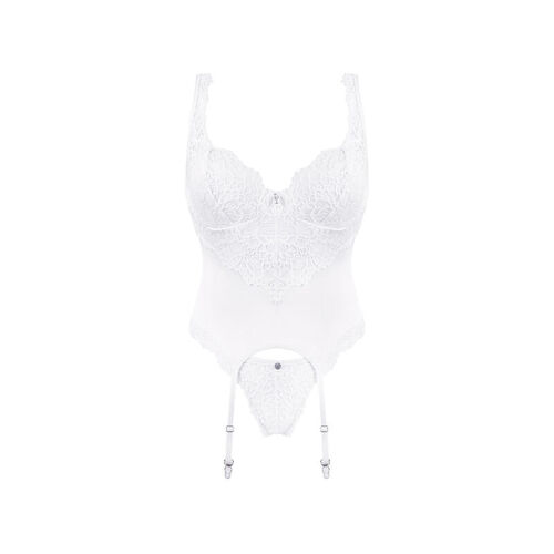 OBSESSIVE - AMOR BLANCO CORSET Y TANGA S/M