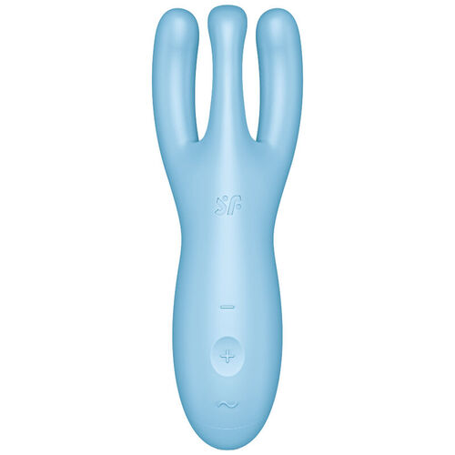 SATISFYER THREESOME 4 VIBRADOR APP - AZUL