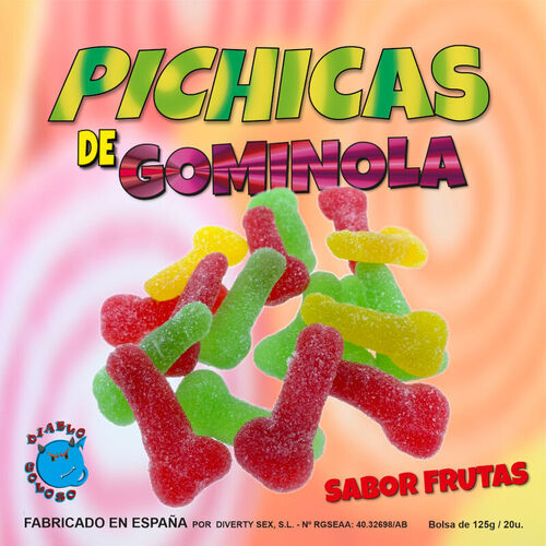 DIABLO PICANTE - PICHITAS DE GOMINOLA FRUTAS CON AZUCAR