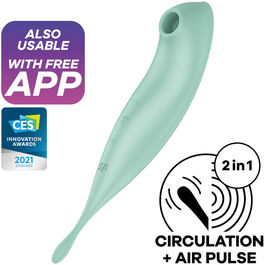 SATISFYER TWIRLING PRO+ ESTIMULADOR Y VIBRADOR APP - ROJO