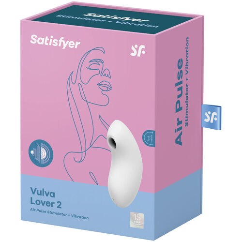 SATISFYER VULVA LOVER 2 ESTIMULADOR Y VIBRADOR - BLANCO