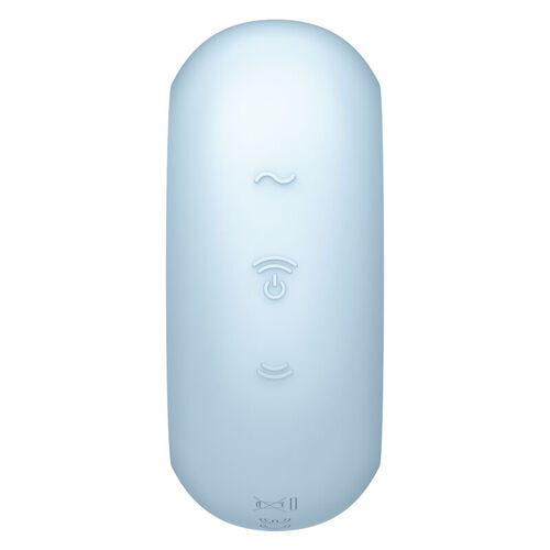 SATISFYER PRO TO GO 3 ESTIMULADOR Y VIBRADOR DOBLE - AZUL