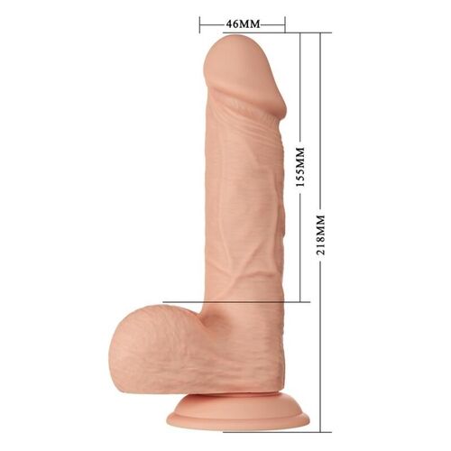 BEAUTIFUL ENCOUNTER BAHAMUT DILDO REALISTICO FLEXIBLE 21.8 CM - NATURAL