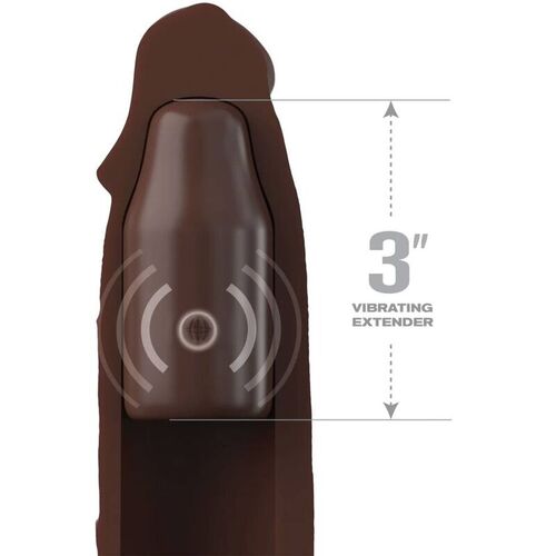 PIPEDREAMS SLEEVE 22,86 CM + 7,62 CM PLUG REMOTE BROWN