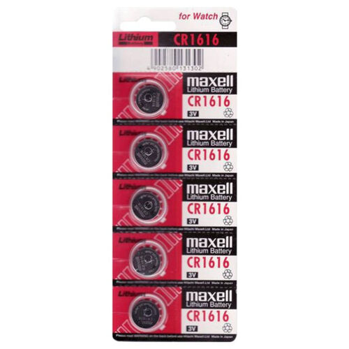 MAXELL PILA BOTON LITIO CR1616 3V BLISTER*5