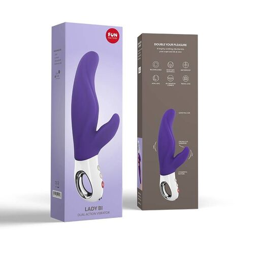 FUN FACTORY - LADY BI DUAL VIBRADOR VIOLET