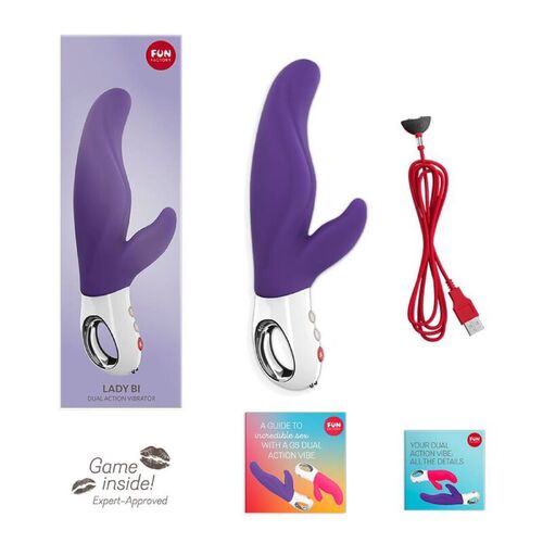 FUN FACTORY - LADY BI DUAL VIBRADOR VIOLET