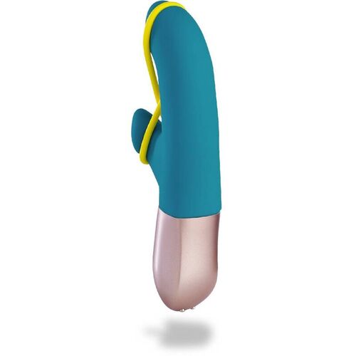 FUN FACTORY - AMORINO MINI VIBRADOR PETROL & NEON YELLOW