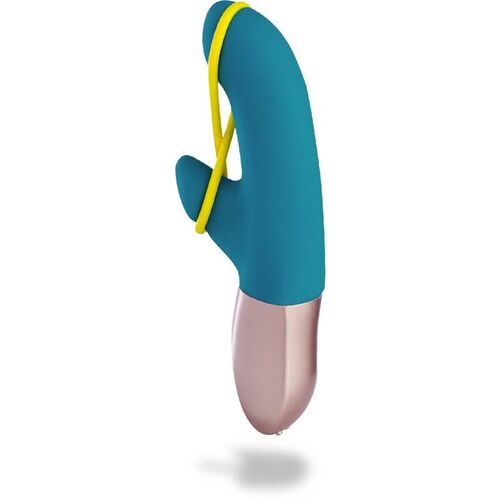 FUN FACTORY - AMORINO MINI VIBRADOR PETROL & NEON YELLOW