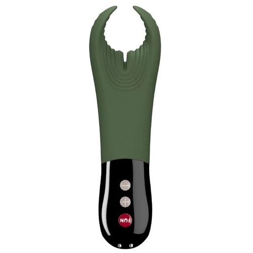 FUN FACTORY - MANTA MASTURBADOR VIBRADOR DEEP MOSS GREEN & BLACK