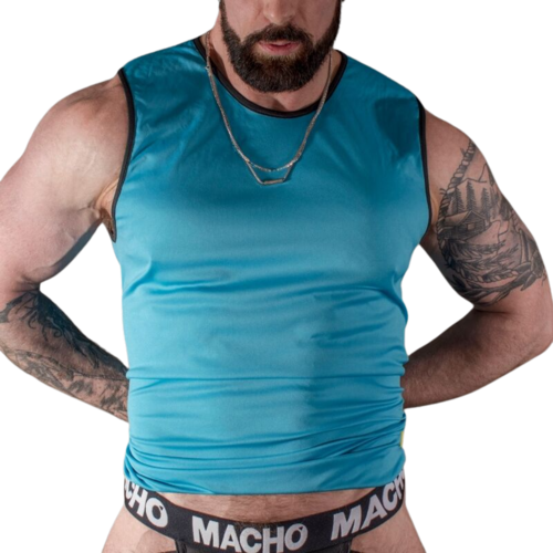 MACHO - CAMISETA AZUL S/M