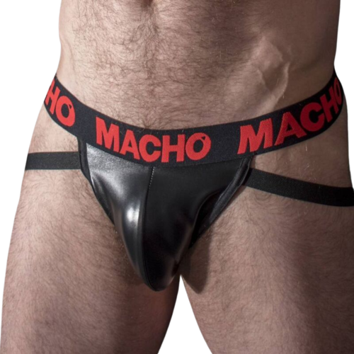 MACHO - MX25RC JOCK CUERO ROJO XL