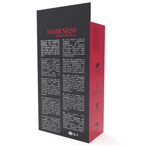 DARKNESS -  ESPOSAS AJUSTABLES NEGRO CON DOBLE CINTA REFUERZO