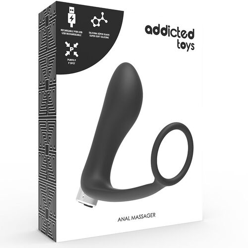 ADDICTED TOYS VIBRADOR PROSTÁTICO RECARGABLE MODEL 1 - NEGRO