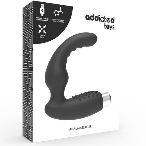 ADDICTED TOYS VIBRADOR PROSTÁTICO RECARGABLE MODEL 2 - NEGRO