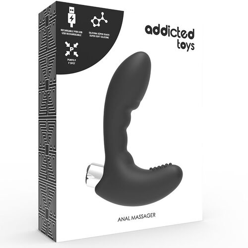 ADDICTED TOYS VIBRADOR PROSTÁTICO RECARGABLE MODEL 4 - NEGRO