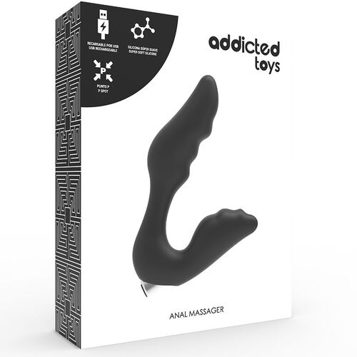 ADDICTED TOYS VIBRADOR PROSTÁTICO RECARGABLE MODEL 6 - NEGRO