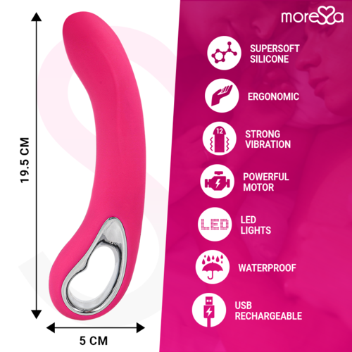 MORESSA - NELSON MASAJEADOR PUNTO G PREMIUM SILICONE RECARGABLE