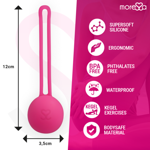 MORESSA - OSIAN ONE ENTRENAMIENTO SUELO PELVICO 51gr PREMIUM SILICONA ROSA