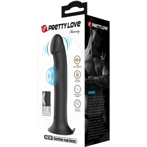 PRETTY LOVE - MURRAY VIBRADOR Y SUCCIONADOR DE CLITORIS NEGRO