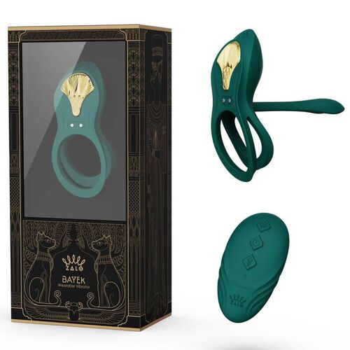 ZALO - BAYEK ANILLO VIBRADOR CONTROL REMOTO PAREJAS VERDE