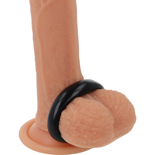 POWERING SUPER FLEXIBLE Y RESISTENTE ANILLO PENE  3.8CM PR04 NEGRO