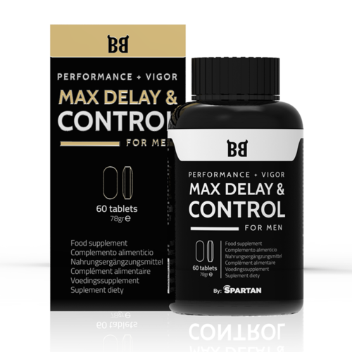 BLACKBULL BY SPARTAN - MAX DELAY & CONTROL MÁXIMO RENDIMIENTO PARA HOMBRE 60 CÁPSULAS