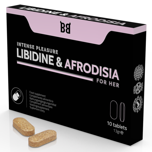 BLACKBULL BY SPARTAN - LIBIDINE & AFRODISIA PLACER INTENSO PARA MUJER 10 CÁPSULAS