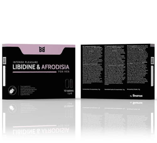 BLACKBULL BY SPARTAN - LIBIDINE & AFRODISIA PLACER INTENSO PARA MUJER 10 CÁPSULAS