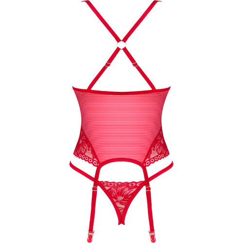 OBSESSIVE - LACELOVE CORSET ROJO XS/S