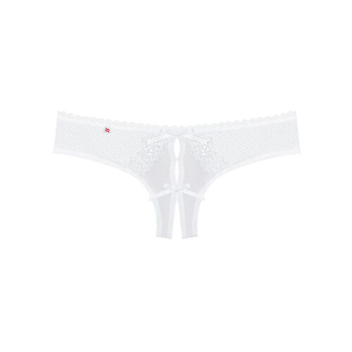 OBSESSIVE - ALABASTRA THONG CON ABERTURA BLANCO S/M