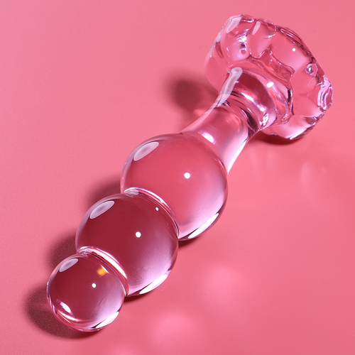 NEBULA SERIES BY IBIZA - MODELO 1 PLUG CRISTAL BOROSILICATO 10.7 X 3 CM ROSA