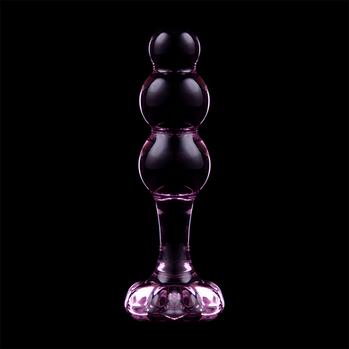 NEBULA SERIES BY IBIZA - MODELO 1 PLUG CRISTAL BOROSILICATO 10.7 X 3 CM ROSA