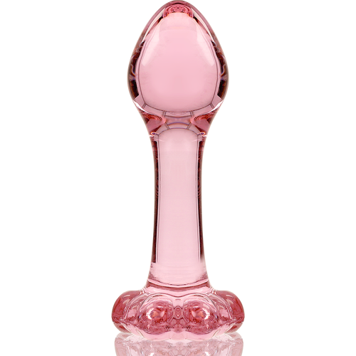 NEBULA SERIES BY IBIZA - MODELO 2 PLUG CRISTAL BOROSILICATO ROSA 11 CM -O- 3.5 CM
