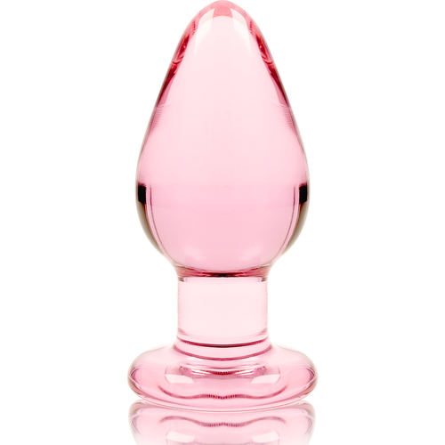 NEBULA SERIES BY IBIZA - MODELO 3 PLUG CRISTAL BOROSILICATO 11 X 5 CM ROSA