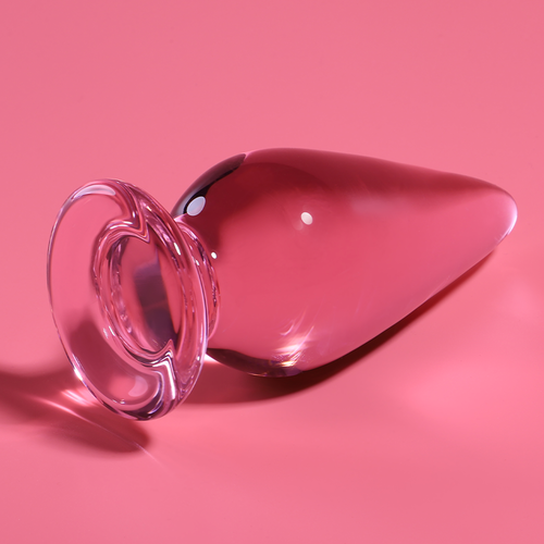 NEBULA SERIES BY IBIZA - MODELO 4 PLUG CRISTAL BOROSILICATO ROSA 11 CM -O- 5 CM