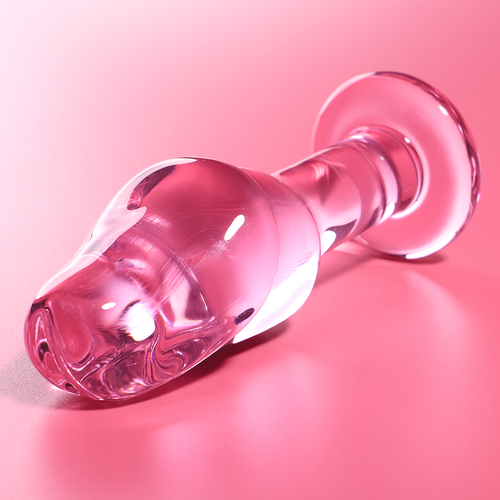 NEBULA SERIES BY IBIZA - MODELO 6 PLUG CRISTAL BOROSILICATO ROSA 12.5 CM -O- 4 CM