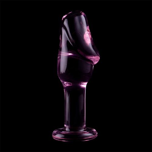NEBULA SERIES BY IBIZA - MODELO 6 PLUG CRISTAL BOROSILICATO ROSA 12.5 CM -O- 4 CM