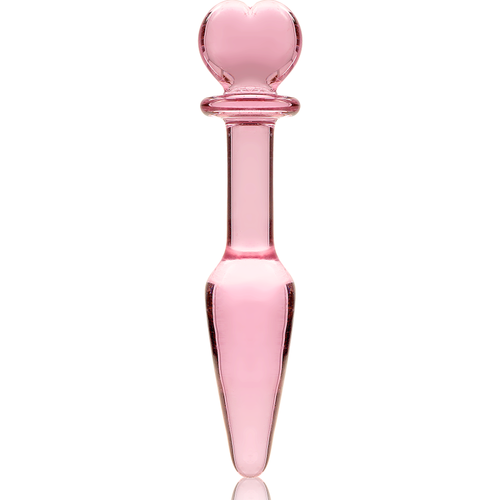 NEBULA SERIES BY IBIZA - MODELO 7 PLUG CRISTAL BOROSILICATO 13.5 X 3 CM ROSA