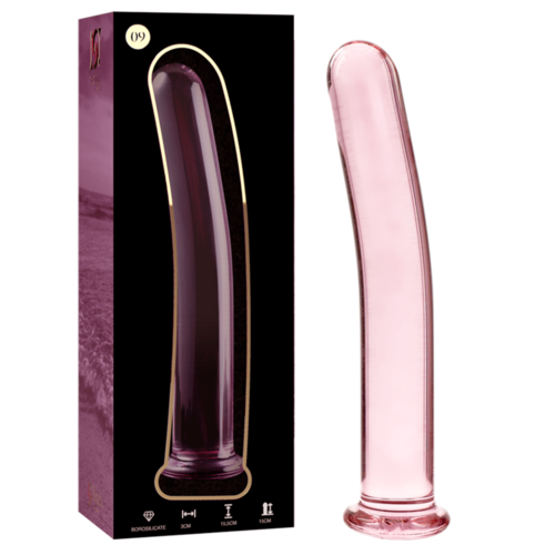 NEBULA SERIES BY IBIZA - MODELO 9 DILDO CRISTAL BOROSILICATO 15.5 X 2.5 CM ROSA