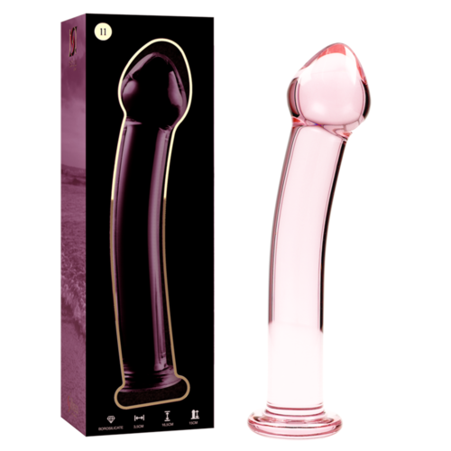 NEBULA SERIES BY IBIZA - MODELO 11 DILDO CRISTAL BOROSILICATO 16 X 3 CM ROSA