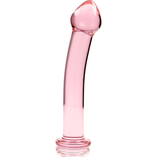 NEBULA SERIES BY IBIZA - MODELO 11 DILDO CRISTAL BOROSILICATO ROSA 16 CM -O- 3 CM