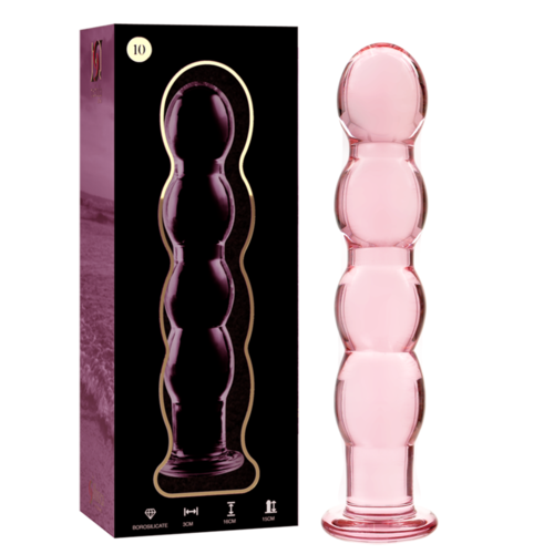NEBULA SERIES BY IBIZA - MODELO 10 DILDO CRISTAL BOROSILICATO ROSA 16.5 CM -O- 3.5 CM
