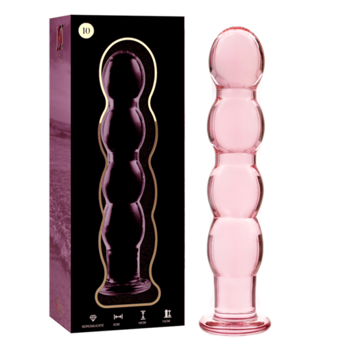 NEBULA SERIES BY IBIZA - MODELO 10 DILDO CRISTAL BOROSILICATO 16.5 X 3.5 CM ROSA